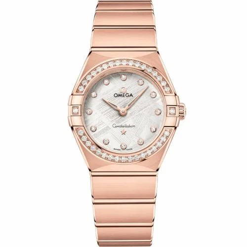 Omega Constellation Manhattan 28 Quartz Sedna Gold - Diamond / Silver Meteorite 131.55.28.60.99.005 (13155286099005)